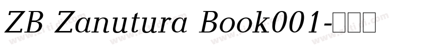ZB Zanutura Book001字体转换